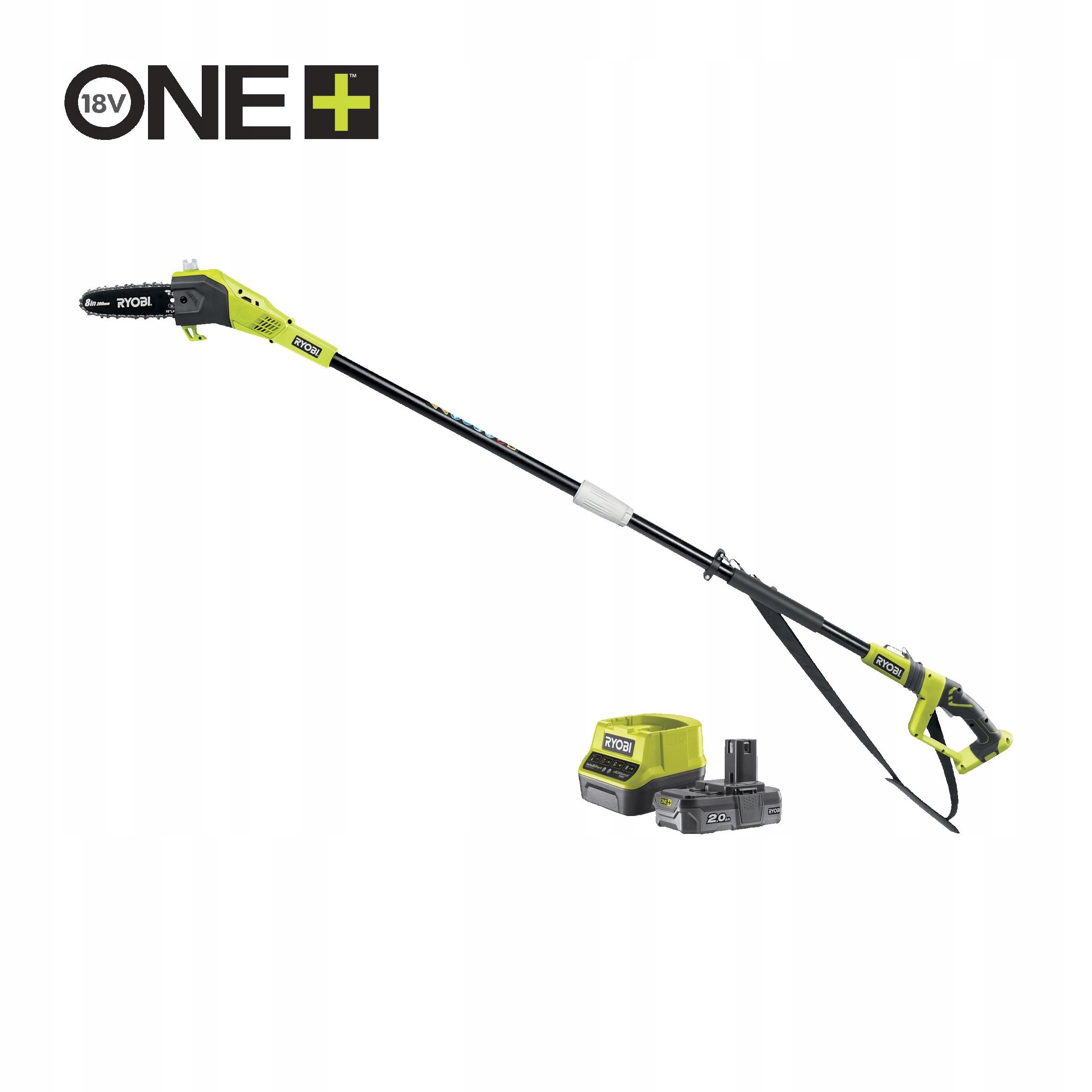 Ryobi RPP182020 18V One+ prerezávacia píla dĺžka lišty 20cm reťaz Oregon