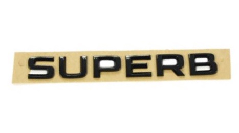 

Emblemat Napis Skoda Superb Na Tylną Klapę Czarny
