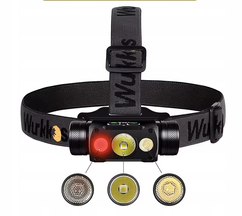 Premium Čelovka Wurkkos HD50 4000lm Led 3 Světla 21700 Samsung