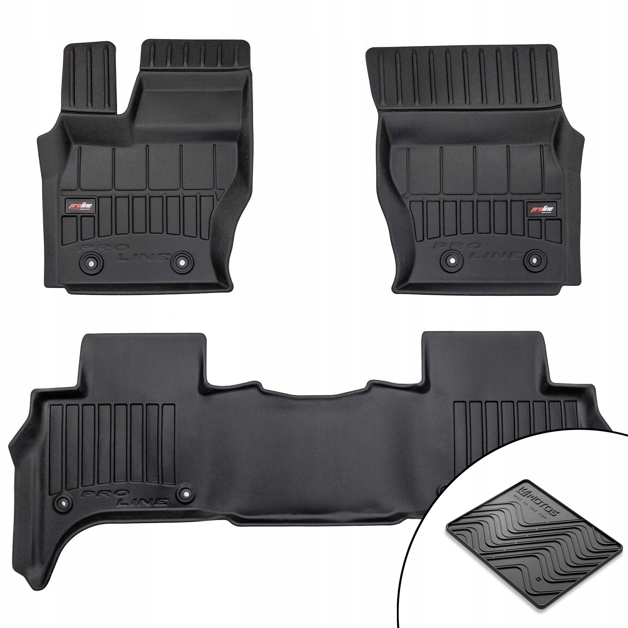3D gumové koberce Land Rover Range Rover Sport II 2013-2022 podložka bonus