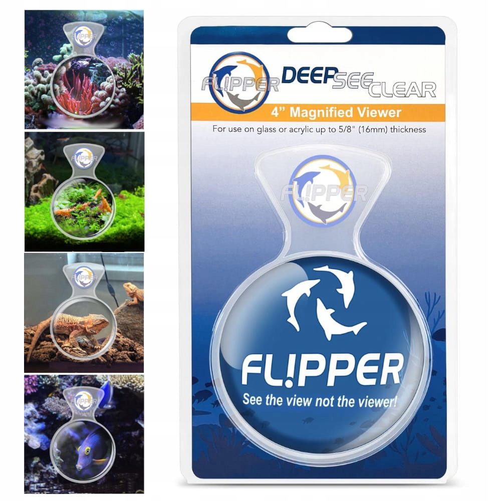 Levně Flipper Deepsee Clear Standard 10cm Magnetická lupa do akvária