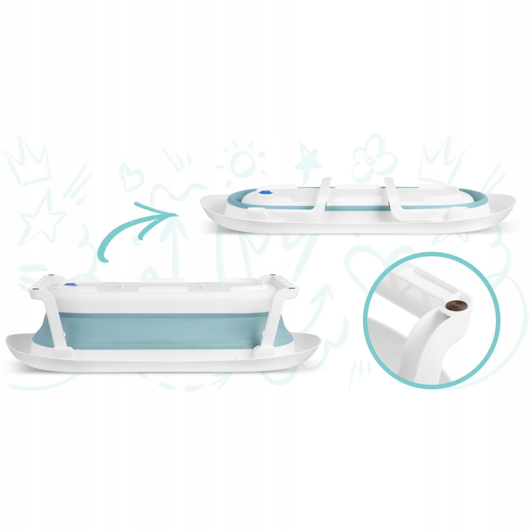 Wanienka dla niemowląt RK-281 biało-niebieska Rico Kod producenta 728101