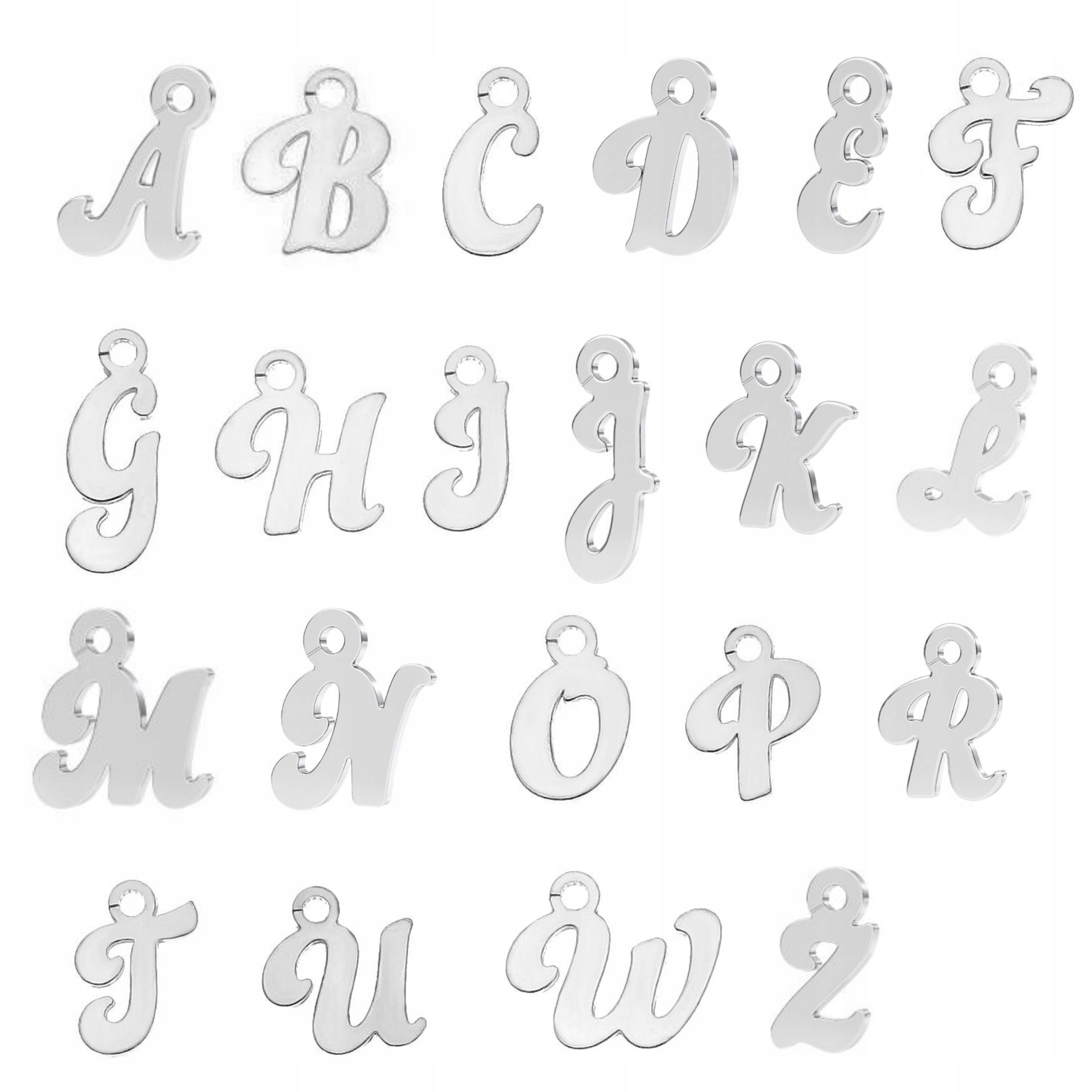 Bransoletka dla Dziecka Literka Litera Srebro 925 Materiał Srebro