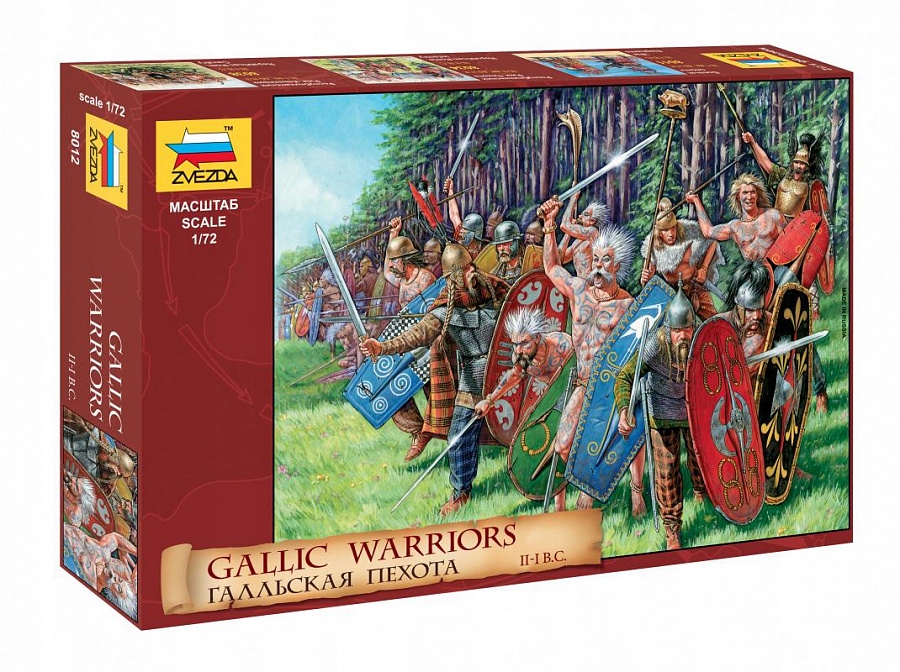 Zvezda 8012 1/72 Gallic Warriors II – I B.c