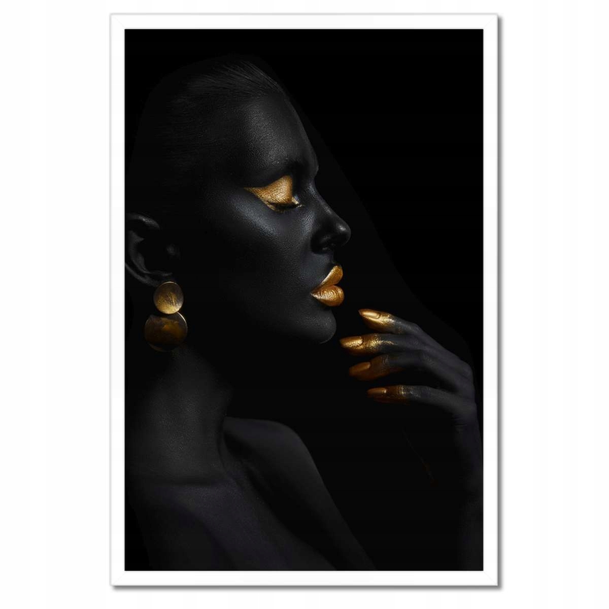 Plakáty v rámu 40x60 Make-up na bohaté zlato