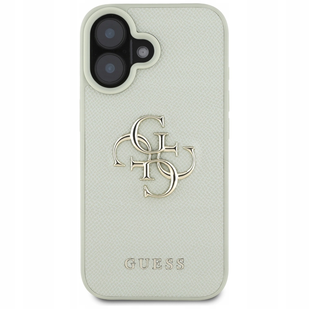 Guess Grained Big 4G Logo Small Classic Logo Kryt pro iPhone 16 (zelený)