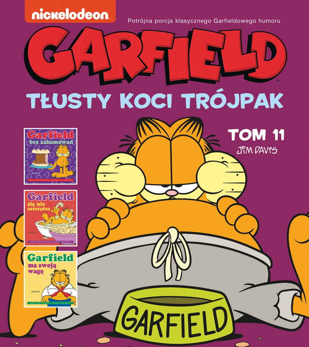 Garfield Tłusty koci trójpak Tom 11 Jim Davis