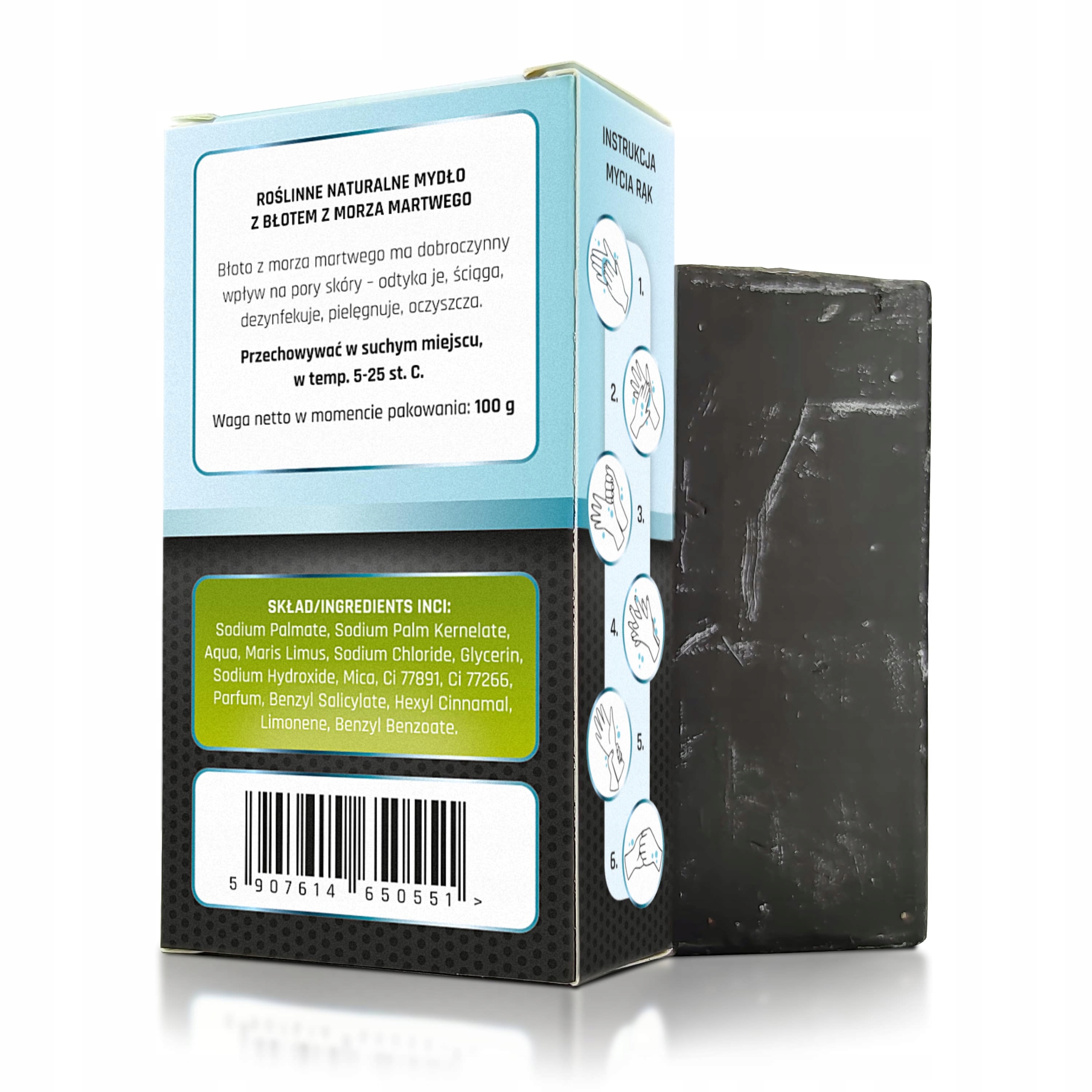 Mydło błoto z morza martwego Zdrowie Natury 100 g EAN (GTIN) 5907614650551