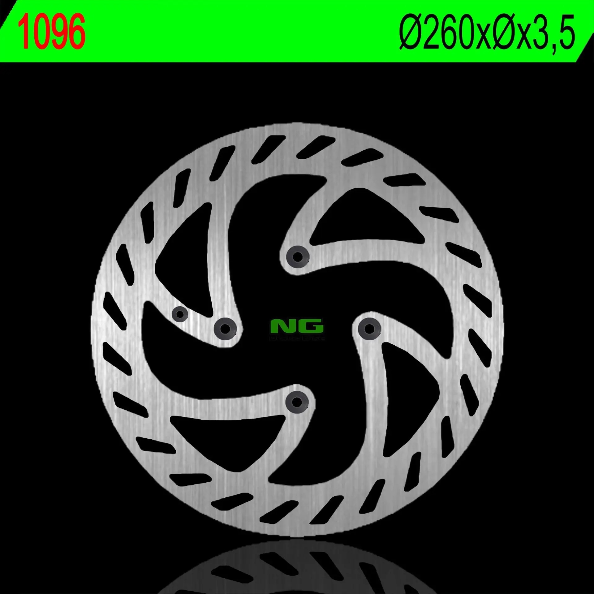 Predný brzdový kotúč NG1096 (4X6,5 mm)