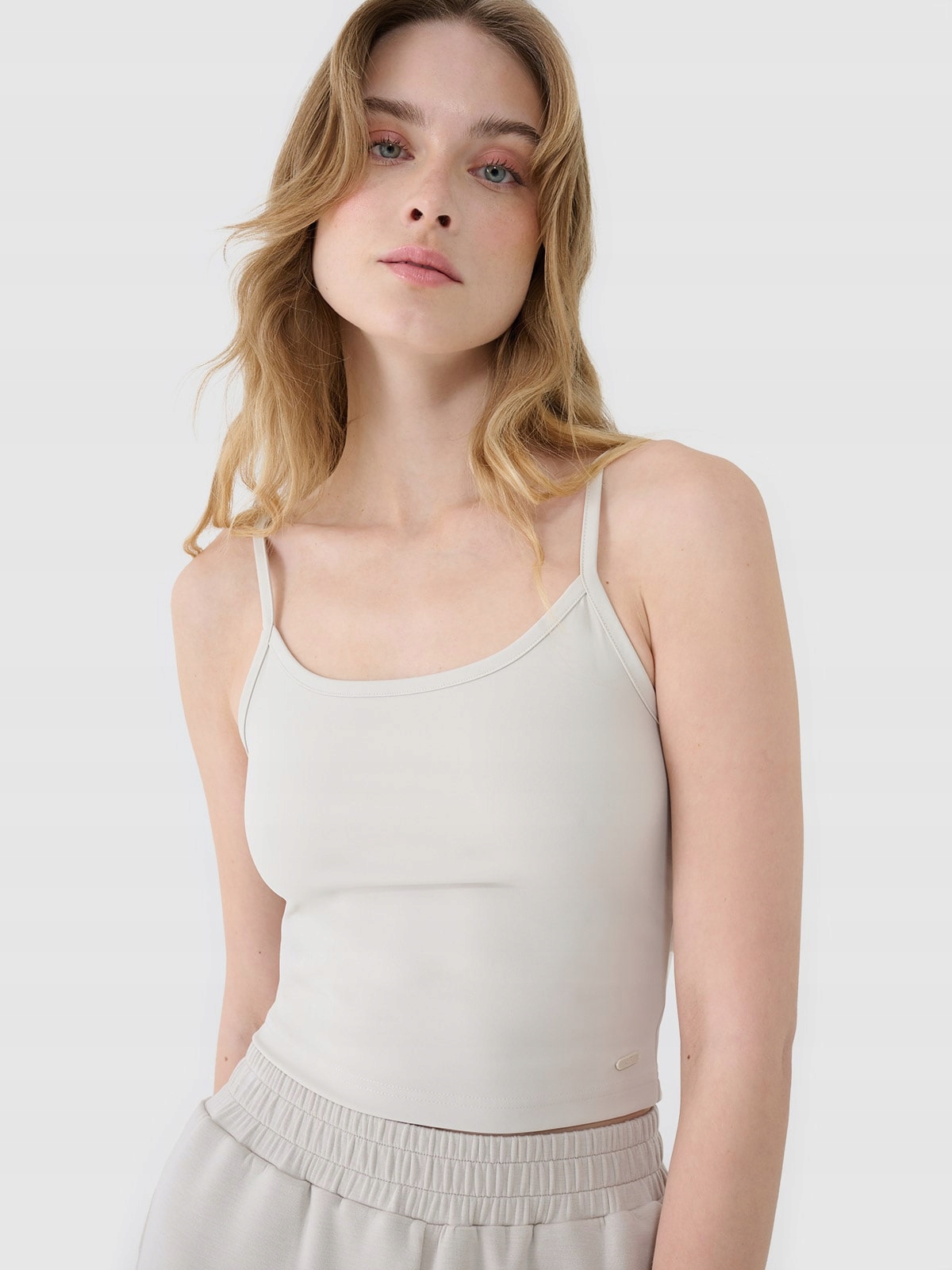 T-SHIRT DAMSAKI 4F KOSZULKA CROP-TOP SLIM M F127 SS25