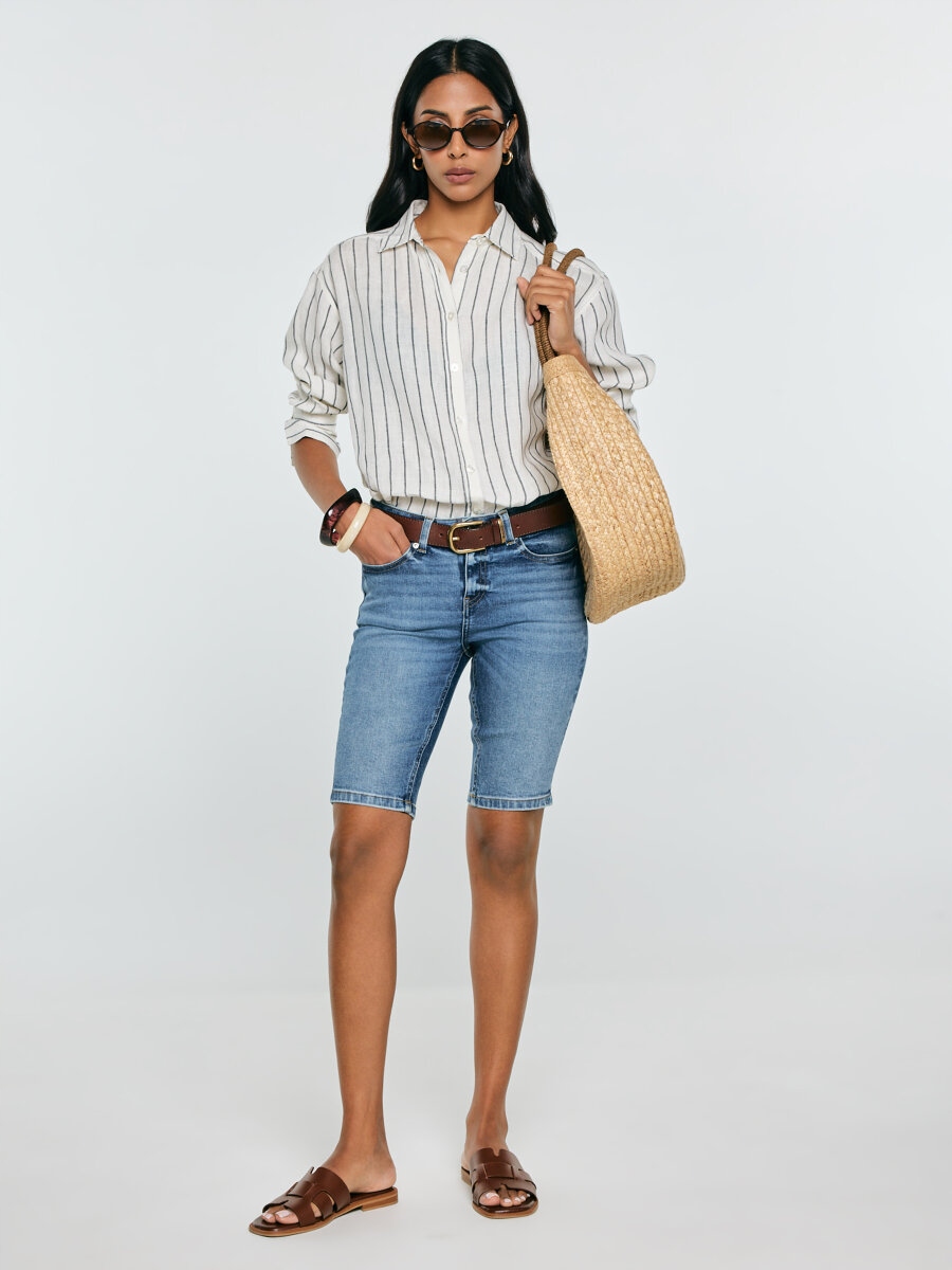 Big Star Dámské modré džínové šortky Shira 469 29