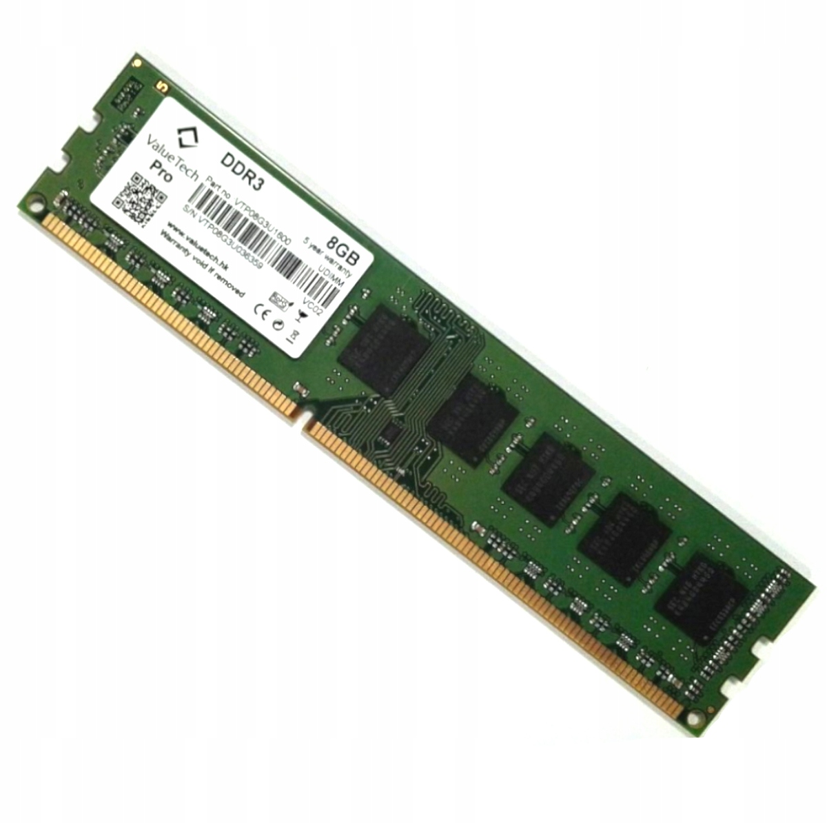 

Pamięć 8GB DDR3 DIMM Do Pc 1600MHz 12800 Valuetech