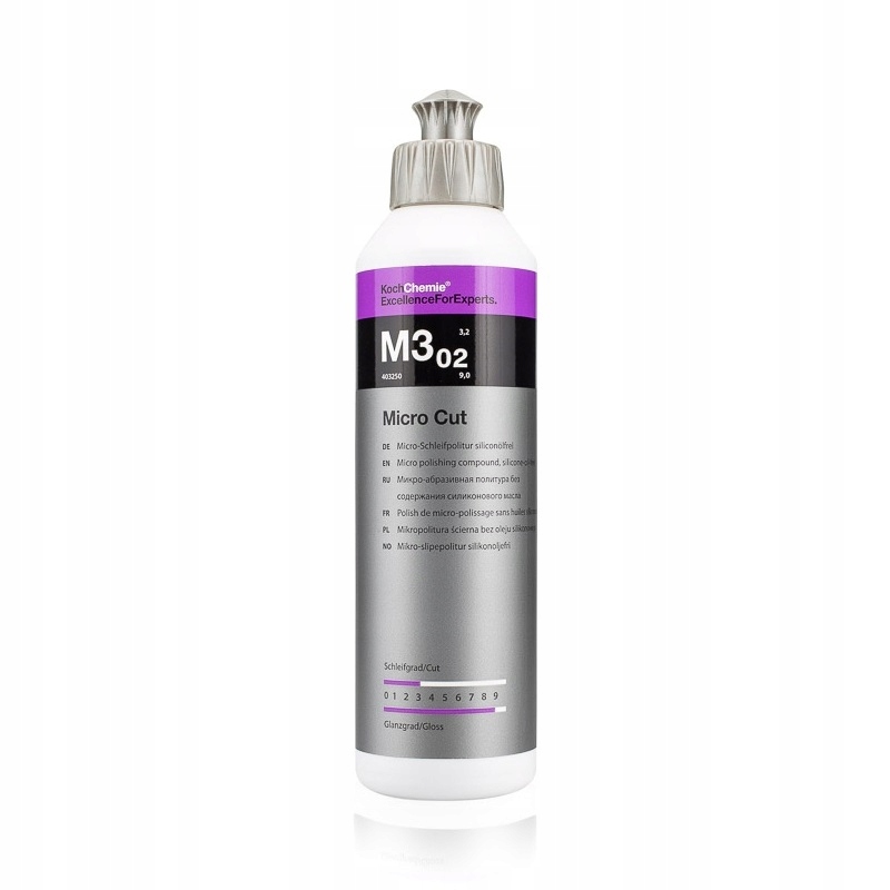 Koch Chemie M3.02 Micro Cut 250ml Pasta polerska wykańczajaca po H9 H8 F6