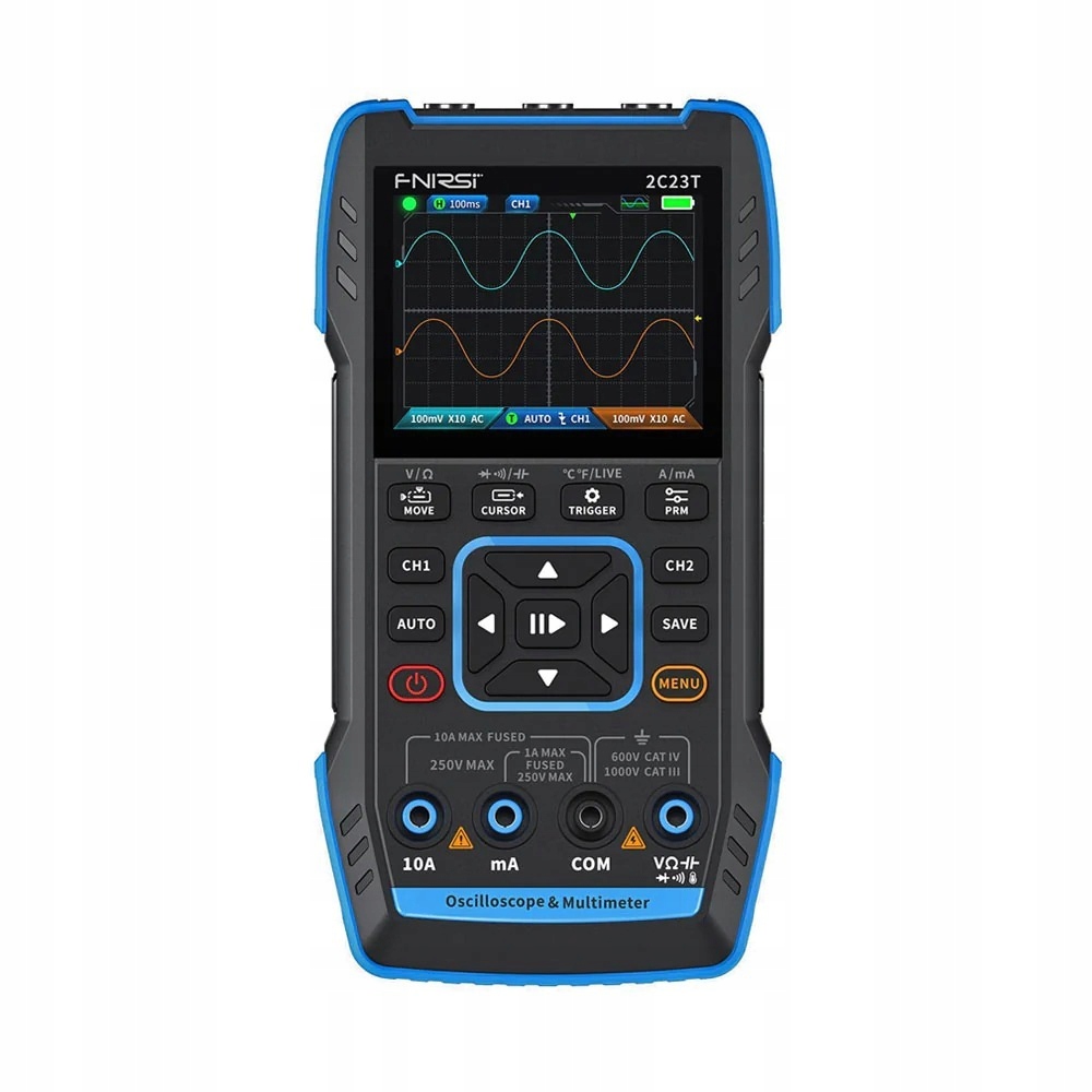 Fnirsi 2C23T digitální osciloskop generátor signálů multimetr 3v1 10 MHz