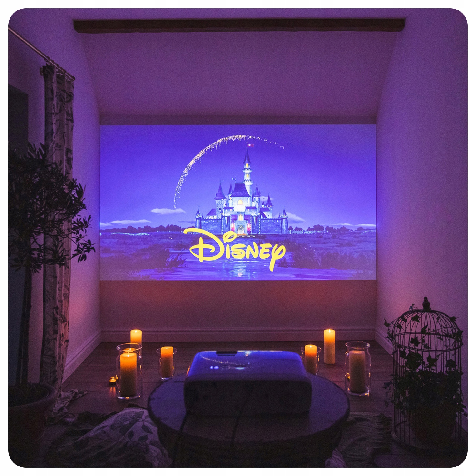 PROJEKTOR RZUTNIK FULLHD MULTIMEDIALNY SMART TV PRZENOŚNY USB HDMI MICROSD Kontrast (x:1) 2000