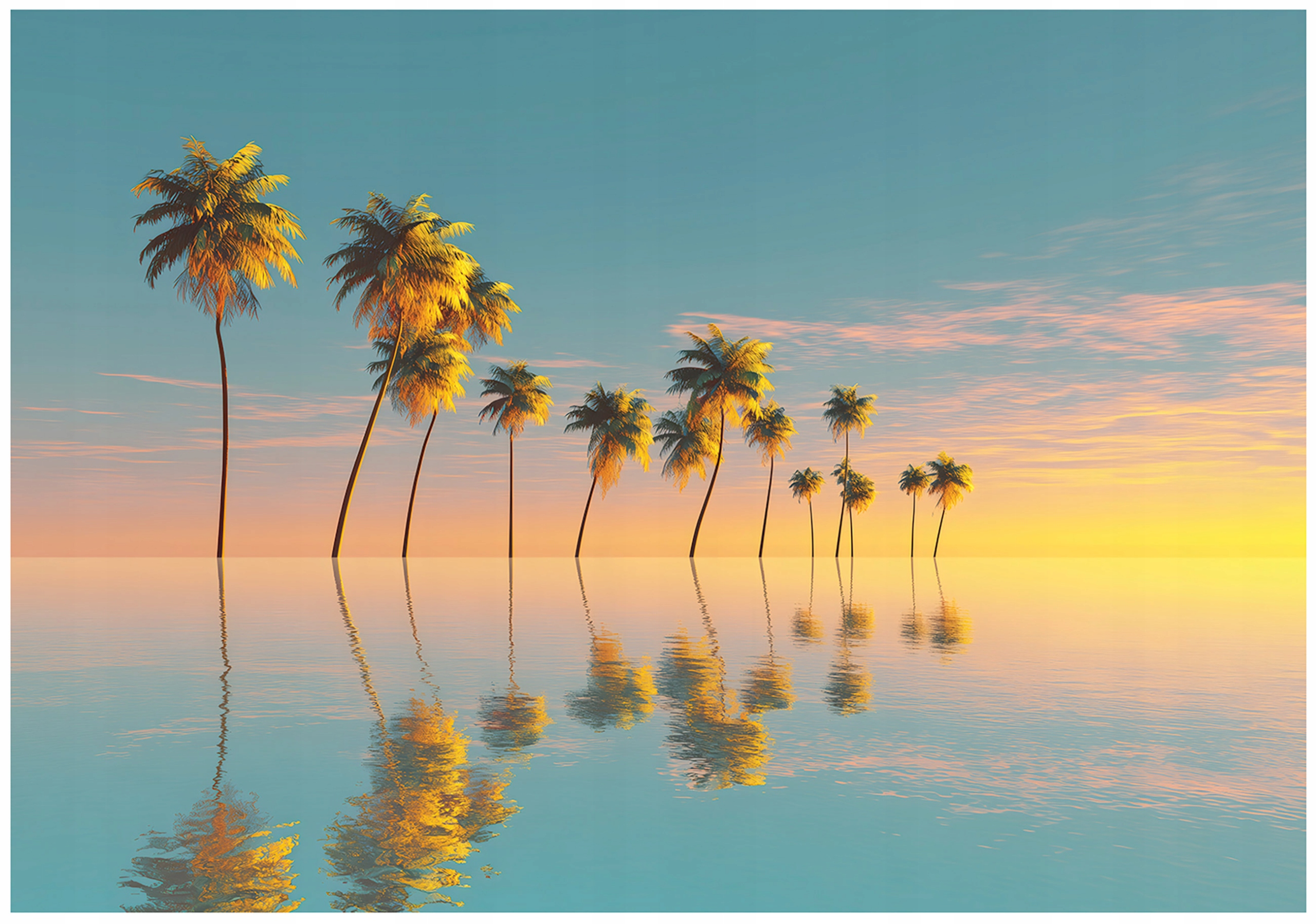 Fototapeta Palmy Pláž Krajina Příroda Na Zeď Ložnice Obývací Pokoj 250x175