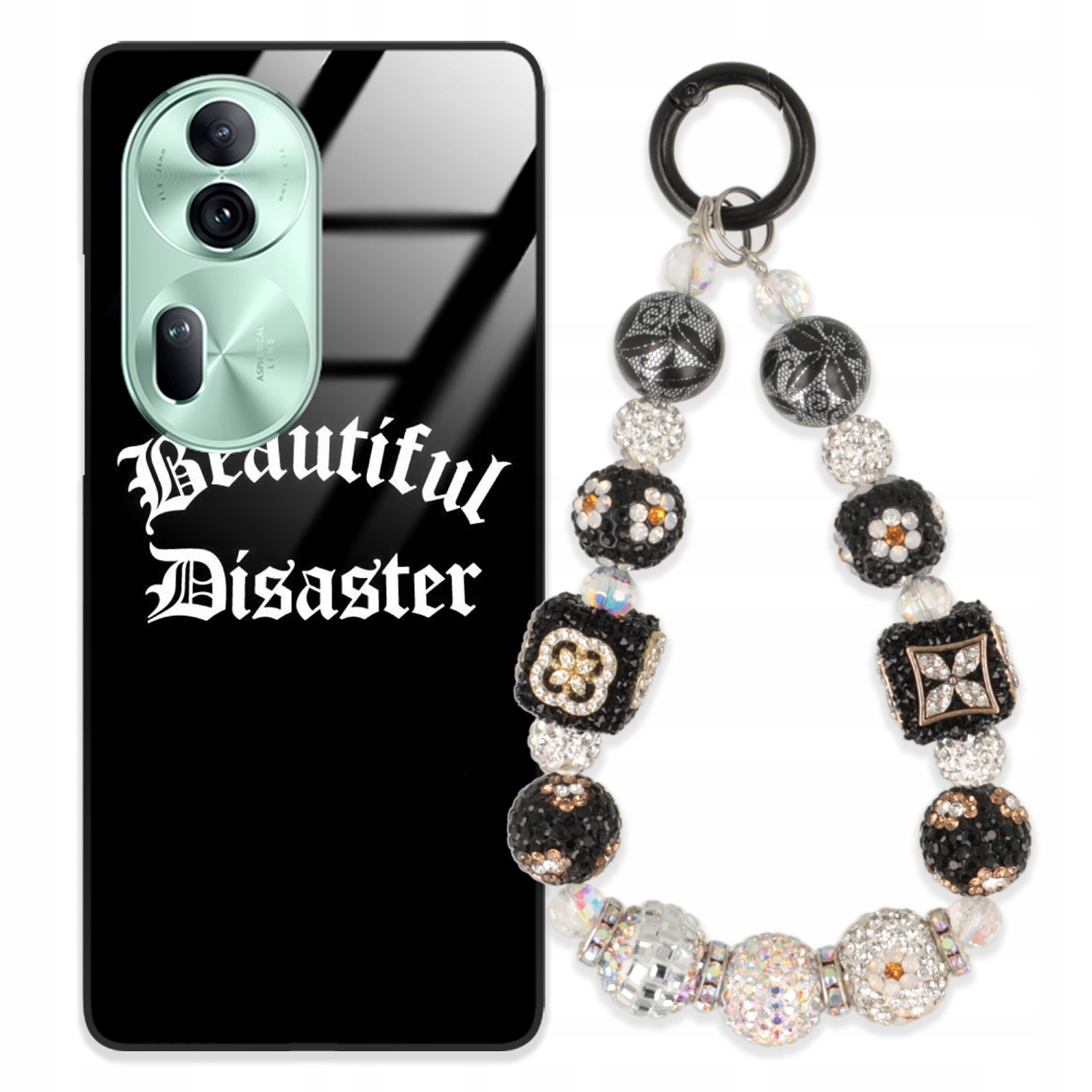 Puzdro Na Oppo Reno 11 5G Glass Kľúčenka Elegantné Prémiový Dizajn Puzdra