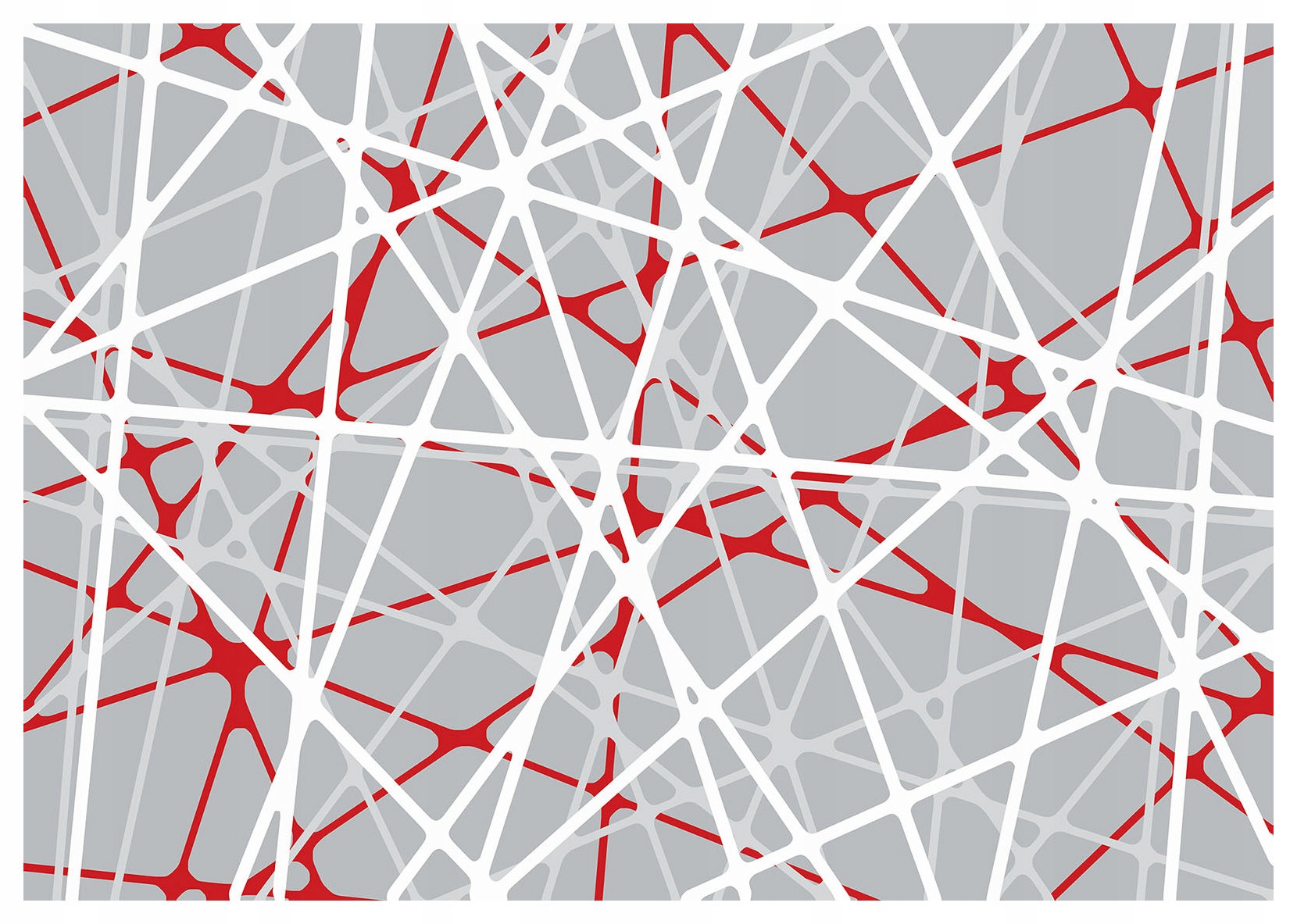 Fototapeta Abstrakt Geometria Čiary Červeno-šedé 312x219 vinylová lepidlo