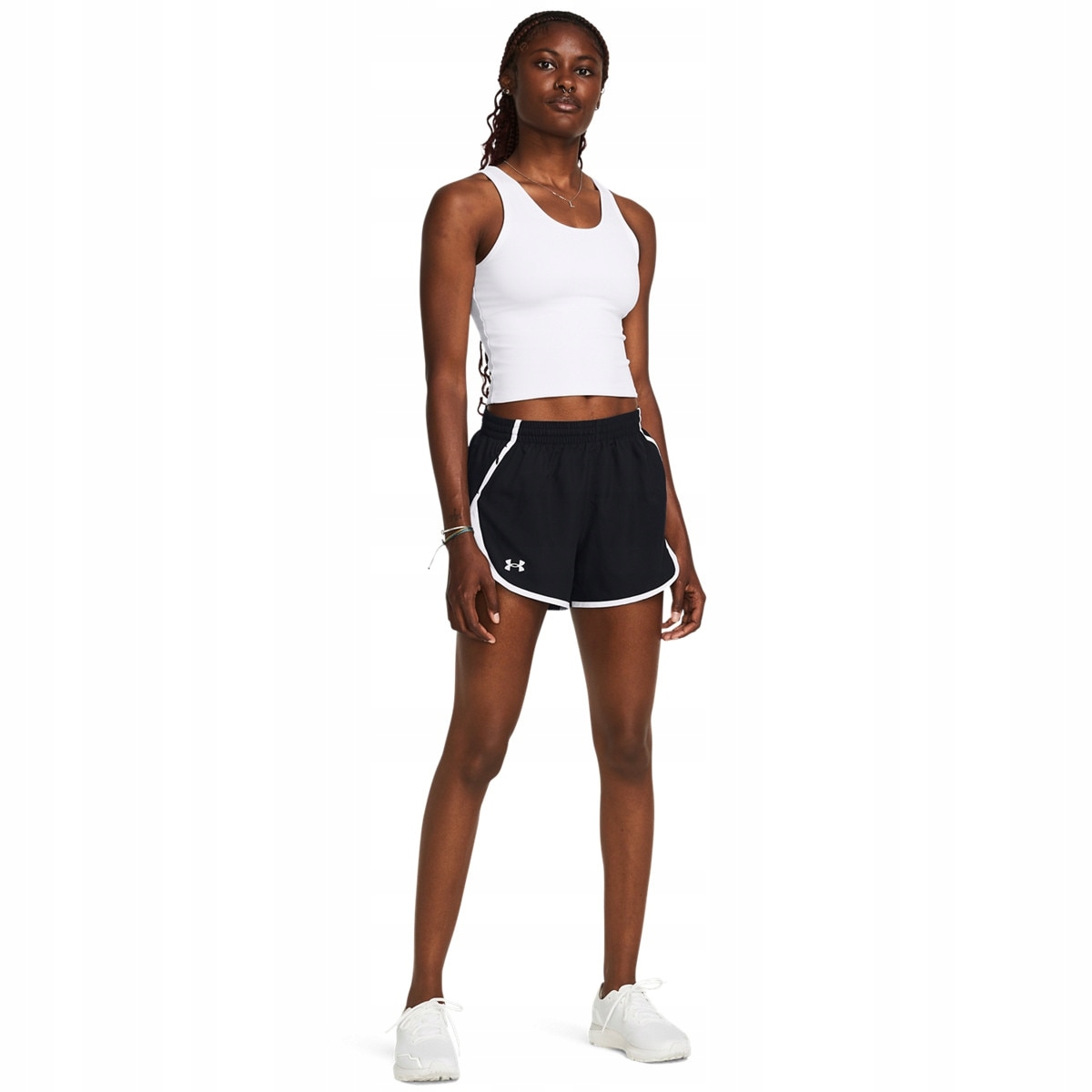 Damskie spodenki do biegania Under Armour Ua Fly By 3 Shorts czarne Xs