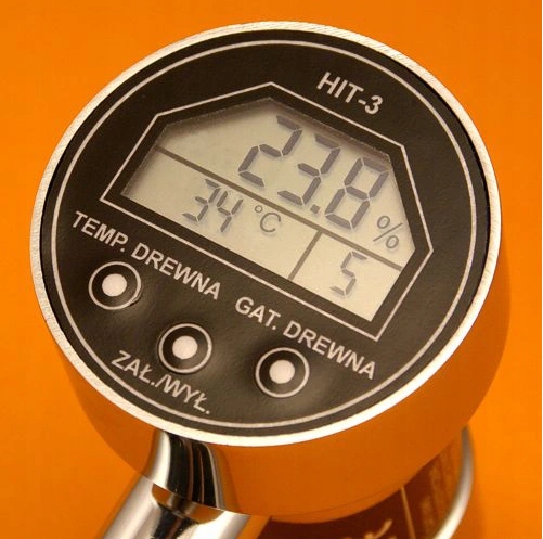 ELEKTRONICZNY WILGOTNOŚCIOMIERZ DREWNA HIT-3 Waga produktu z opakowaniem jednostkowym 0.8 kg