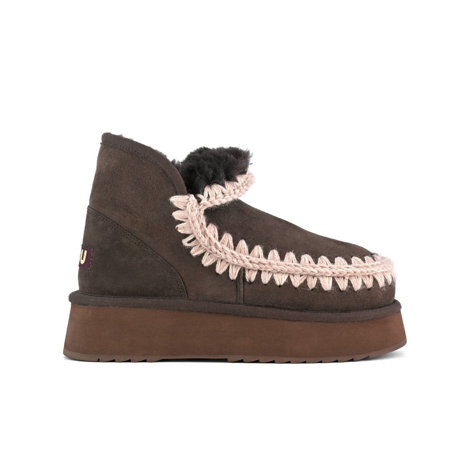 Mou Dámské boty Mini Eskimo Platform Boot Mocha 39