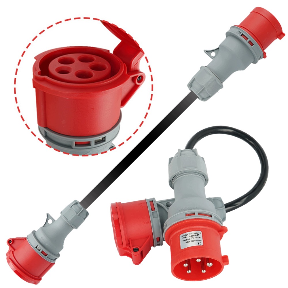 Adaptér Zástrčka Cee Camping Adaptér Redukce Zásuvka 32A 16A IP44