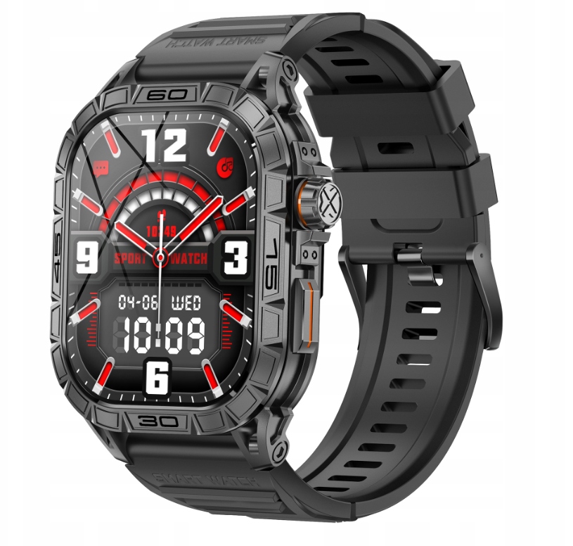 Pánské chytré hodinky Vodotěsné Puls Amoled Menu Pl GlacierX Černé