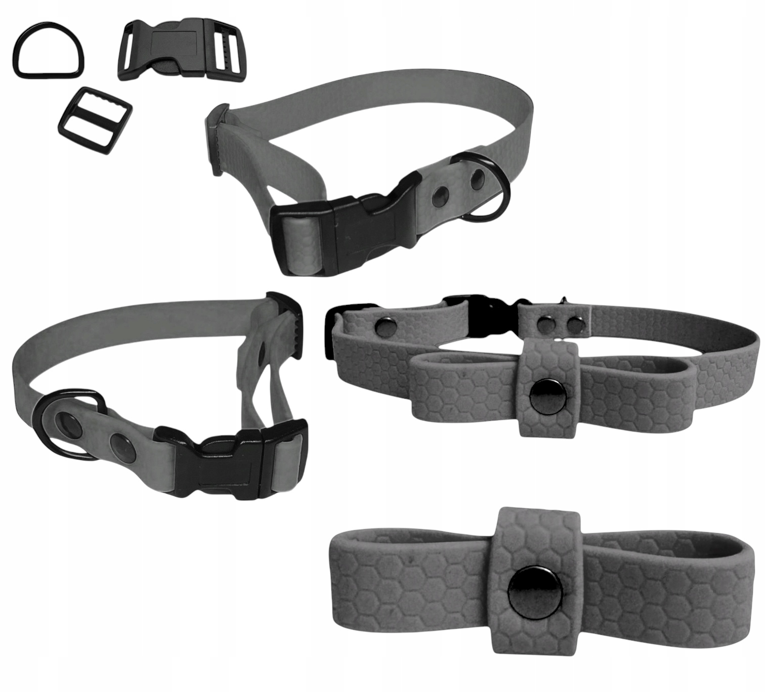 Levně Obojek S Mašličkou Pro Malého Psa, Měkký, Voděodolný, Biothane Hexa Xs