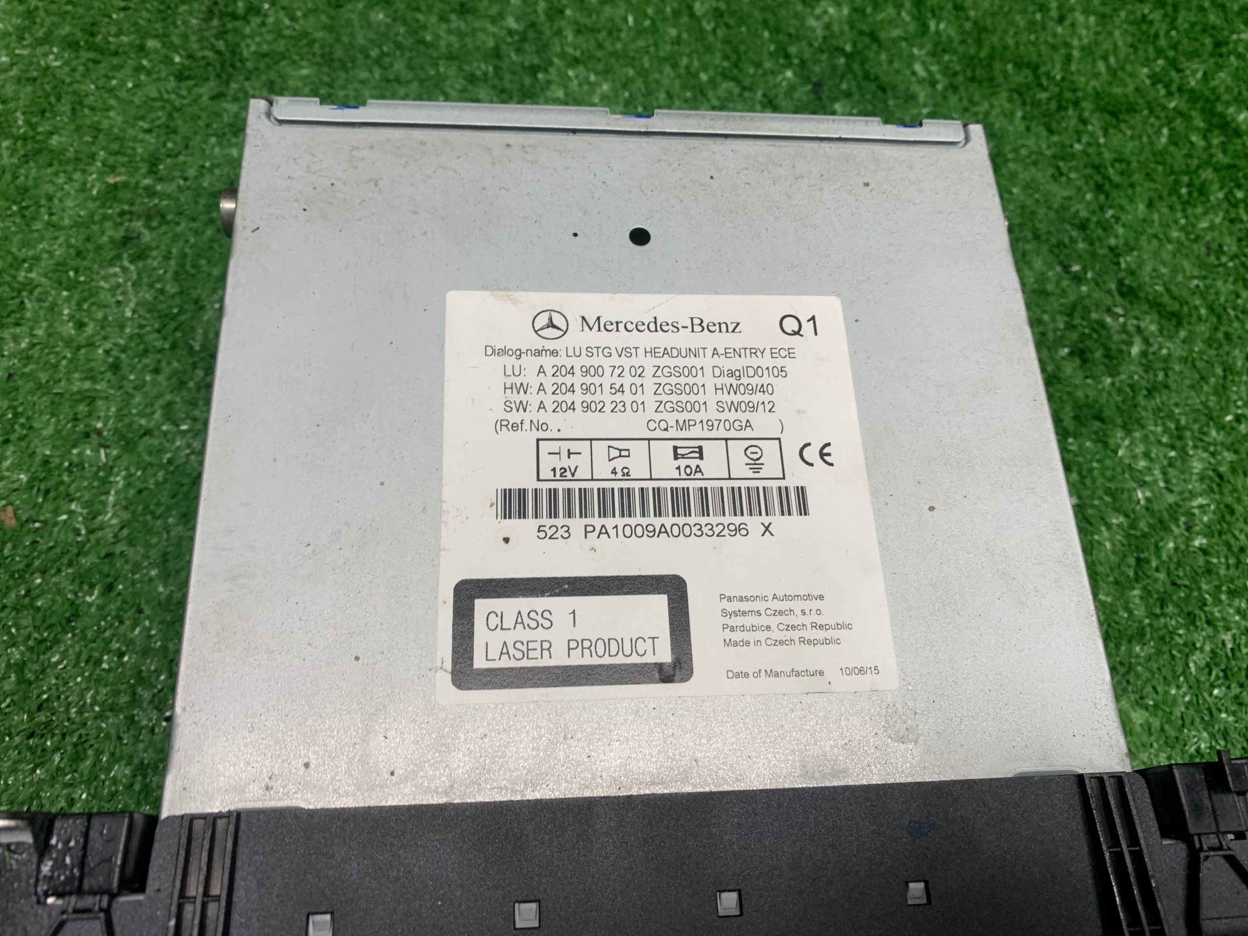 Radio samochodowe Mercedes-Benz C-KLASA W204 2010 A2049007202