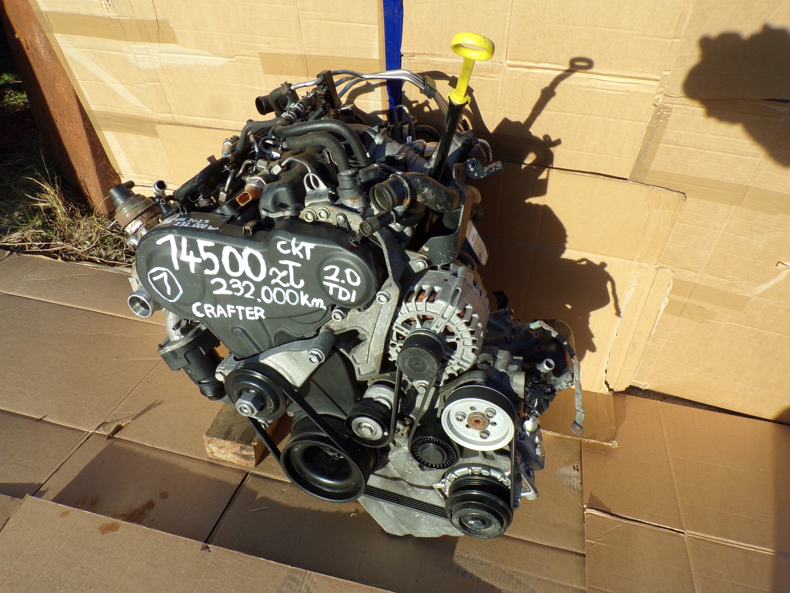 VW CRAFTER 2.0 TDI engine complete z klima CKT 2015 r. przebieg 239 tys.