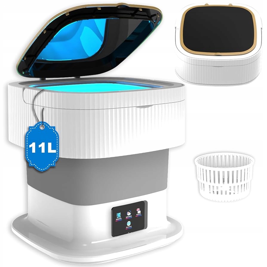 Mini Pralka Przenośna Mała Składana Pralka Podróżna Do Ubrań I Bielizny 11L