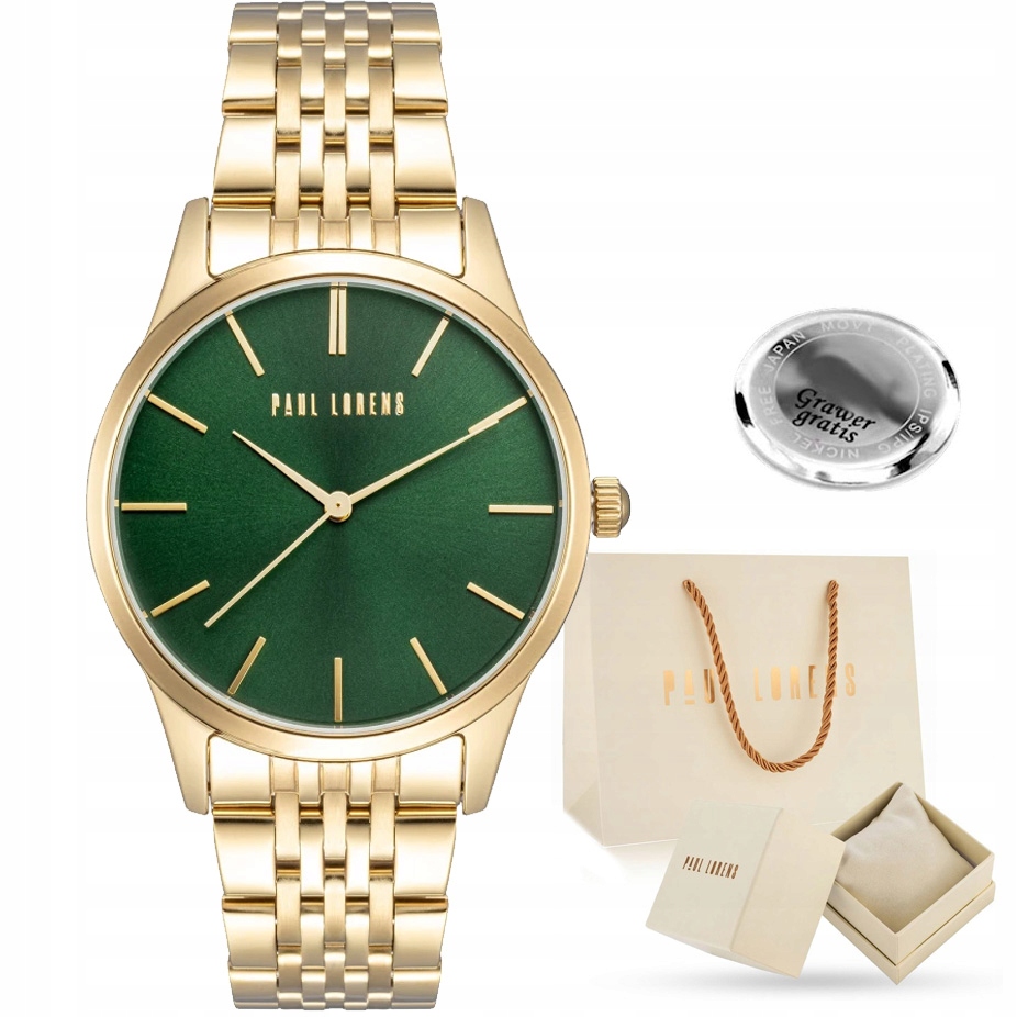 Klasické dámské hodinky Paul Lorens Ilaria ocelový náramek S Gravírováním