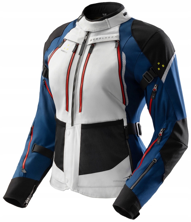 Rebelhorn Hardy 3.0 Lady Black Grey Red Textilná Motocyklová Bunda