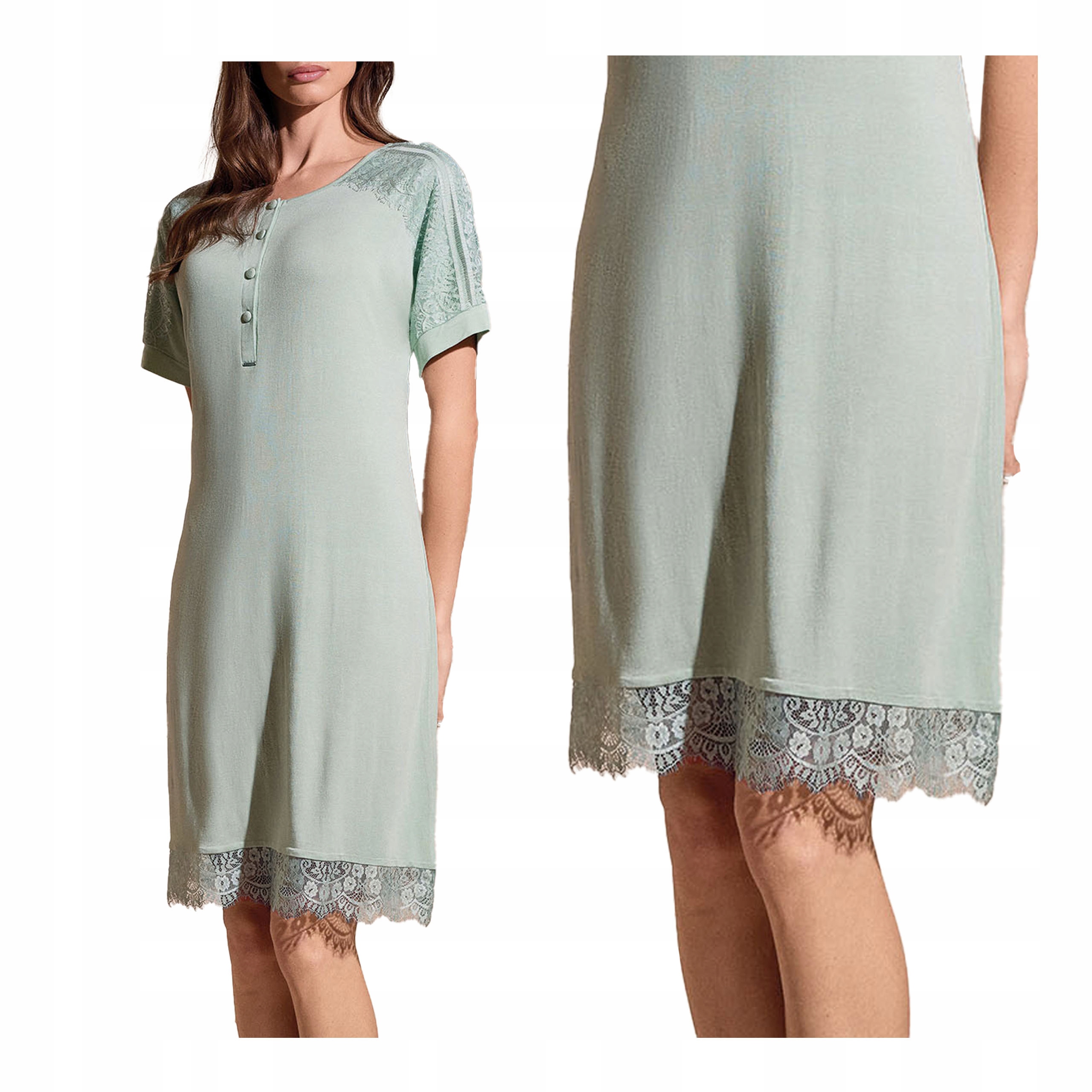 Košile noční, krátký rukáv, krajka Lormar