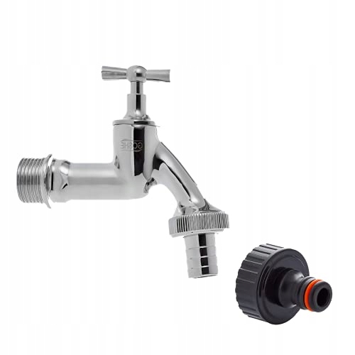 

Kran Ogrodowy Chromowany przyłącze na kran 3/4''