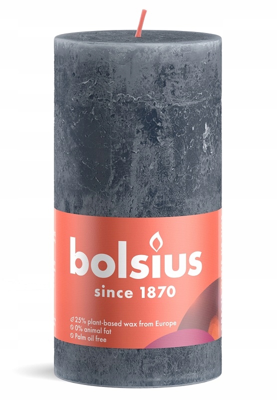 

Bolsius Świeca Rustic Shine 130/68 Szaroniebieski