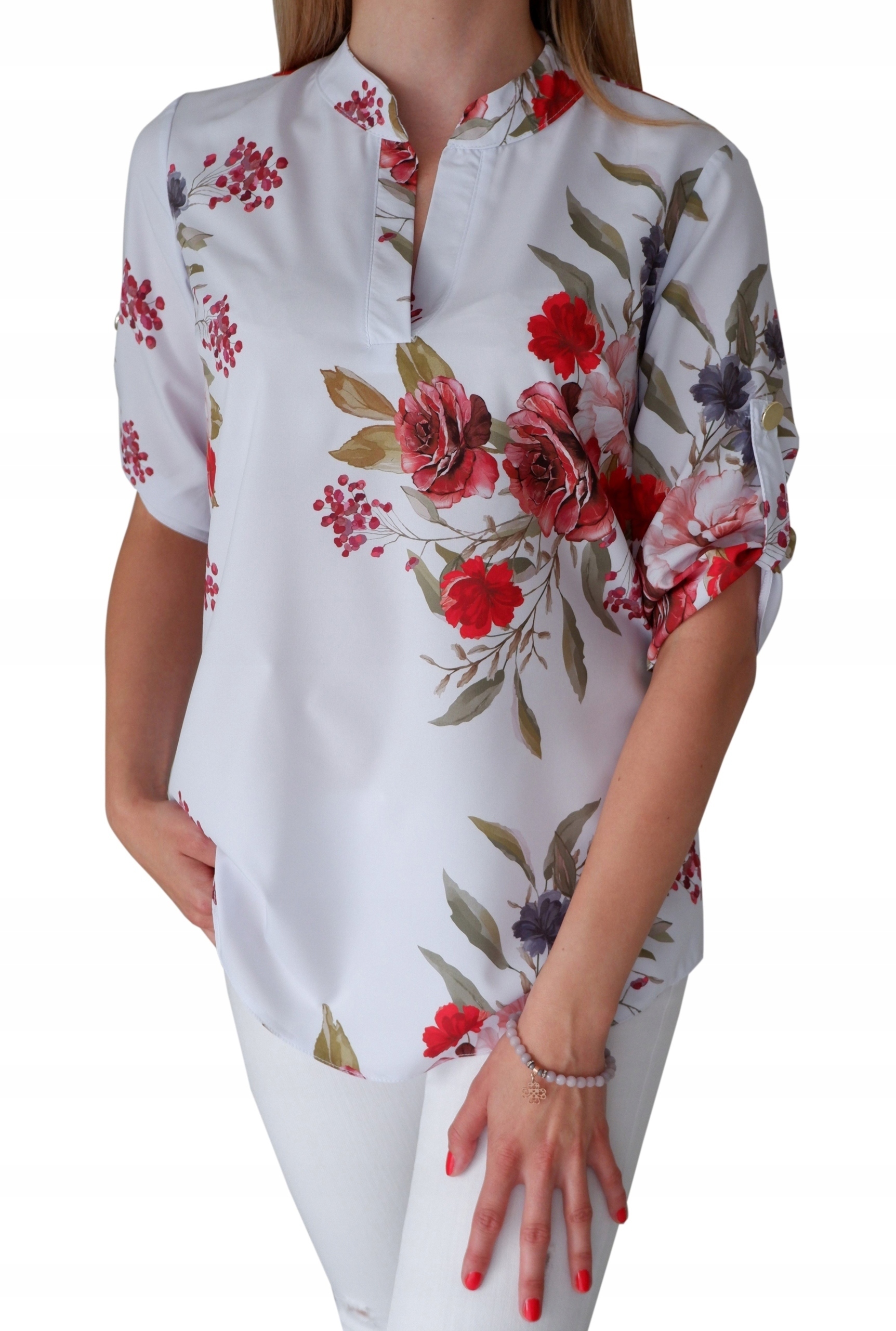 

Elegancka Bluzka Koszula Różne Wzory Rkturek G092