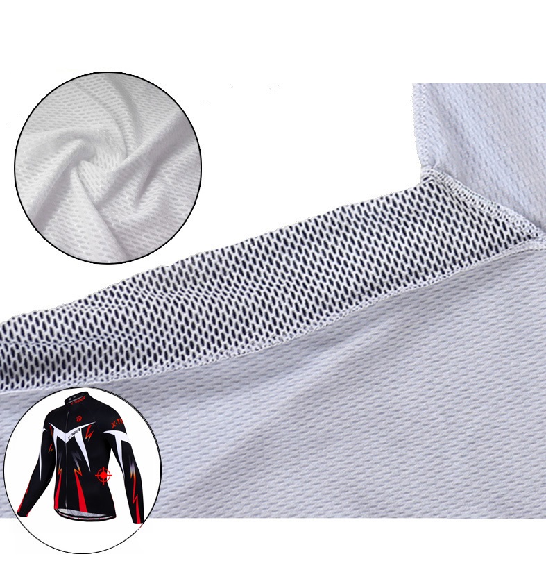 KOSZULKA KOLARSKA DŁUGI RĘKAW MĘSKA Z KIESZENIAMI Kolor wielokolorowy