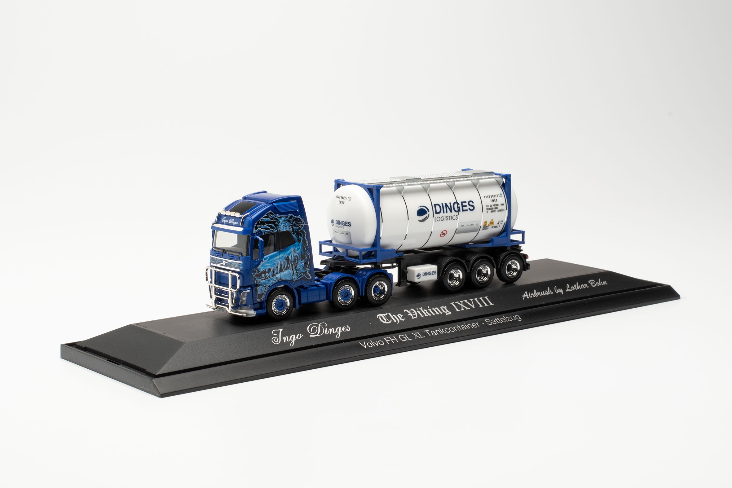 Herpa 122184 Volvo Tankcontainer Ingo Dinges 1:87