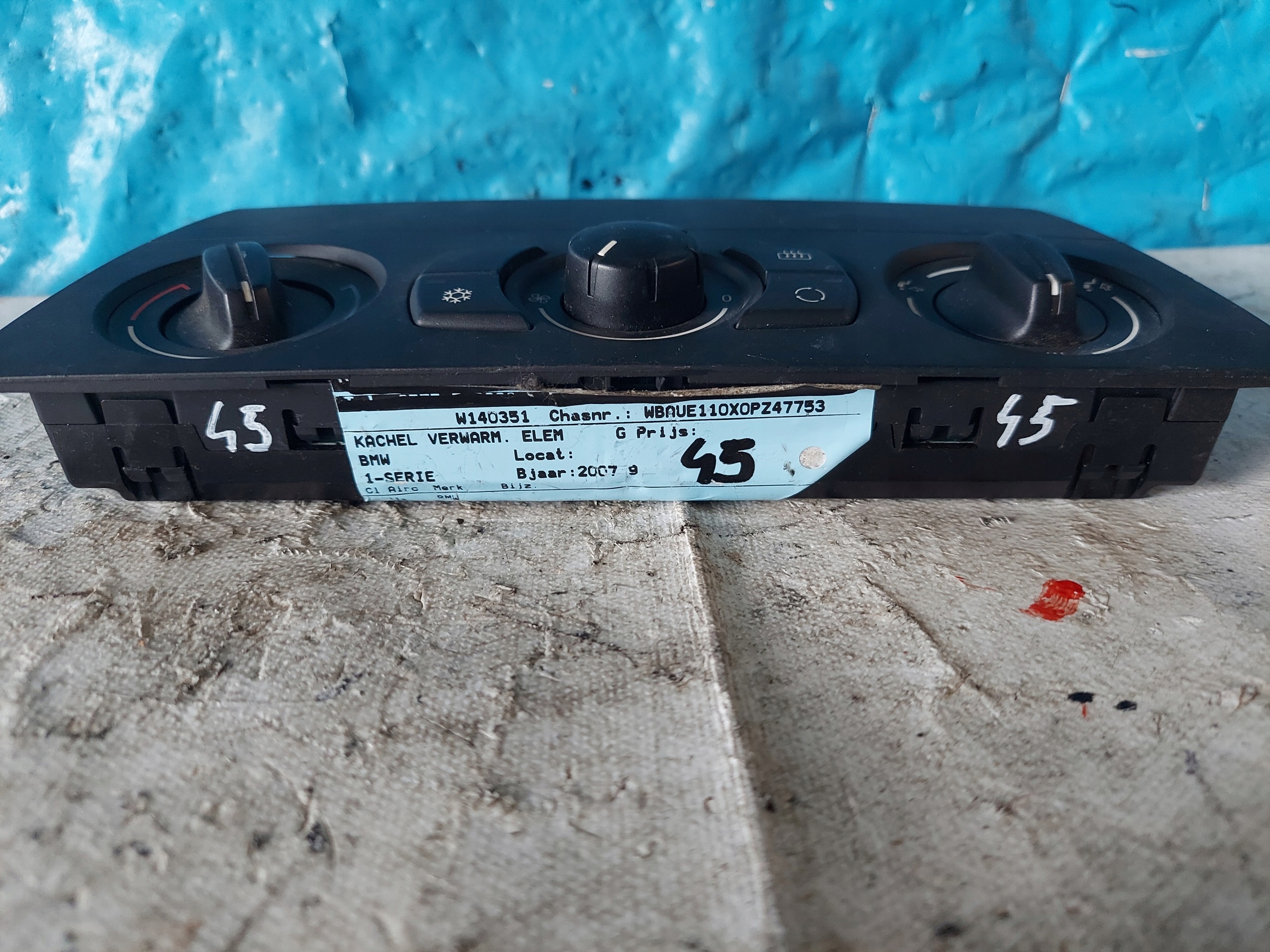 PANEL KLIMY BMW 1 E87 6411914729701