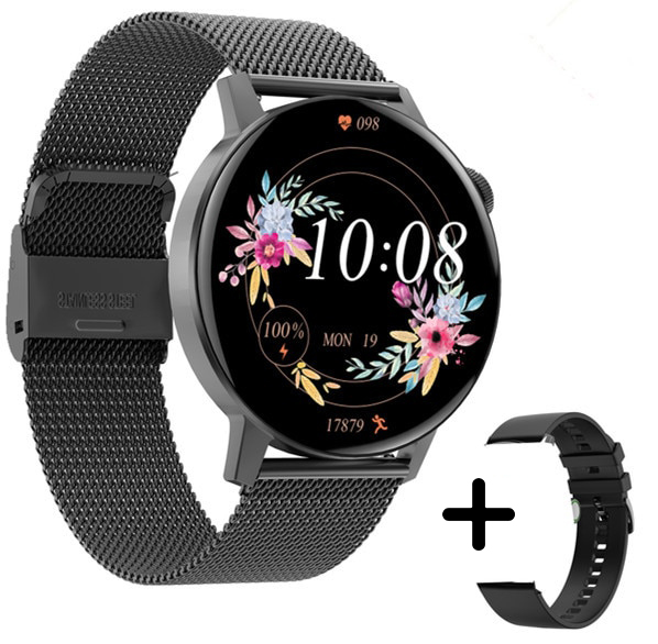 Smartwatch Damski Zegarek Wodoodporny Pomiary Zdrowotne Rozmowy Menu PL Komunikacja Bluetooth