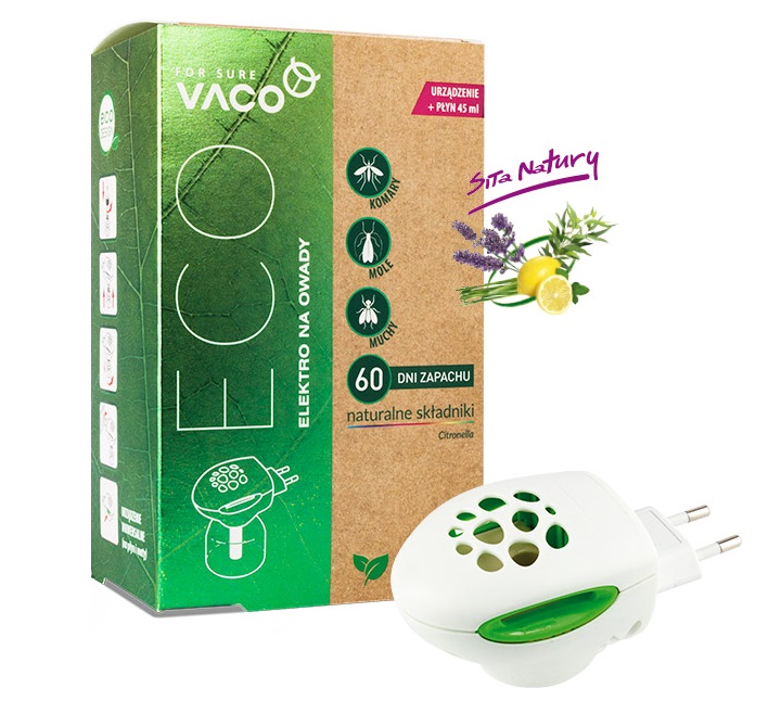 

Vaco Elektro Eco Na Komary + Płyn 30ml Citronella
