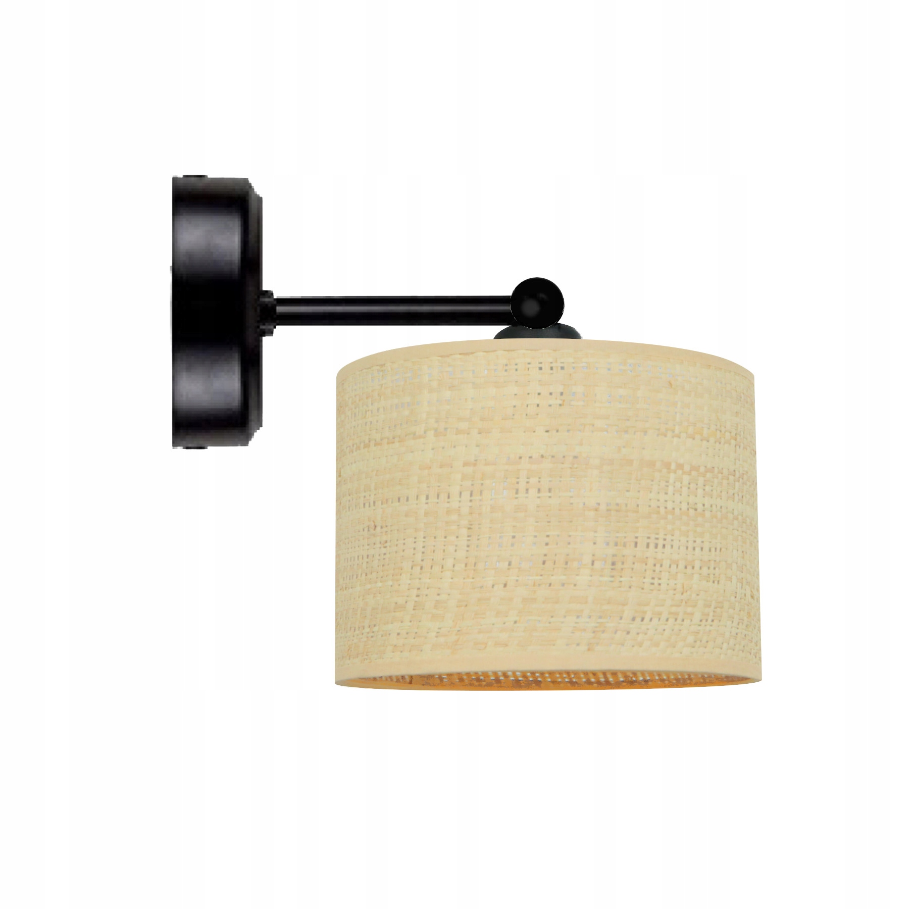 Lampa kinkiet na ścianę do Salonu Boho Ratan Island led