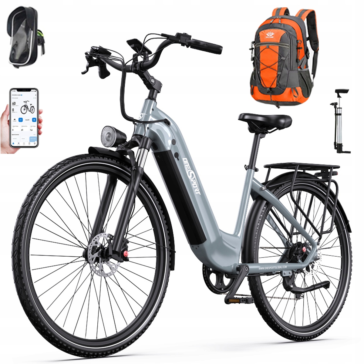 Elektrokolo Onesport OT05 pro 36V 22.5Ah 140 km Pánské/Dámské kolo 27,5"