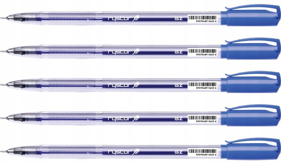 

Długopisy żelowe niebieskie Rystor GZ-031 Pakiet
