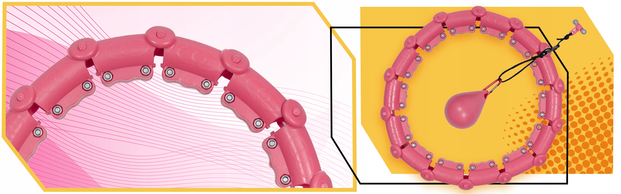 HULA HOP ODCHUDZAJĄCY SMART Z OBCIĄŻNIKIEM OBCIĄŻENIEM HULAHOP ODCHUDZAJĄCE Marka inna