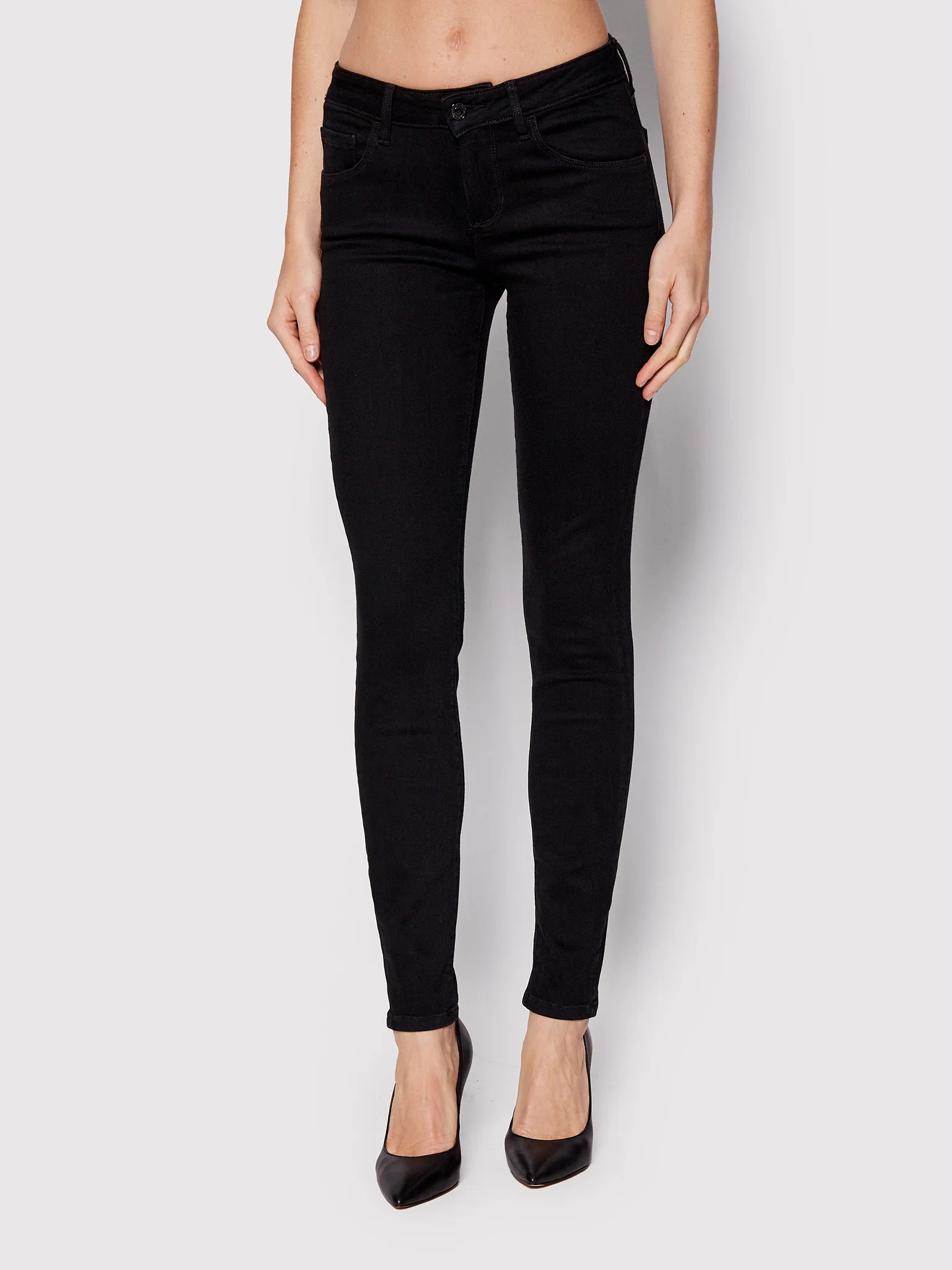 Dámské džíny Guess W2YA99 D4PZ1 CBL1 černé Pants: 26/32