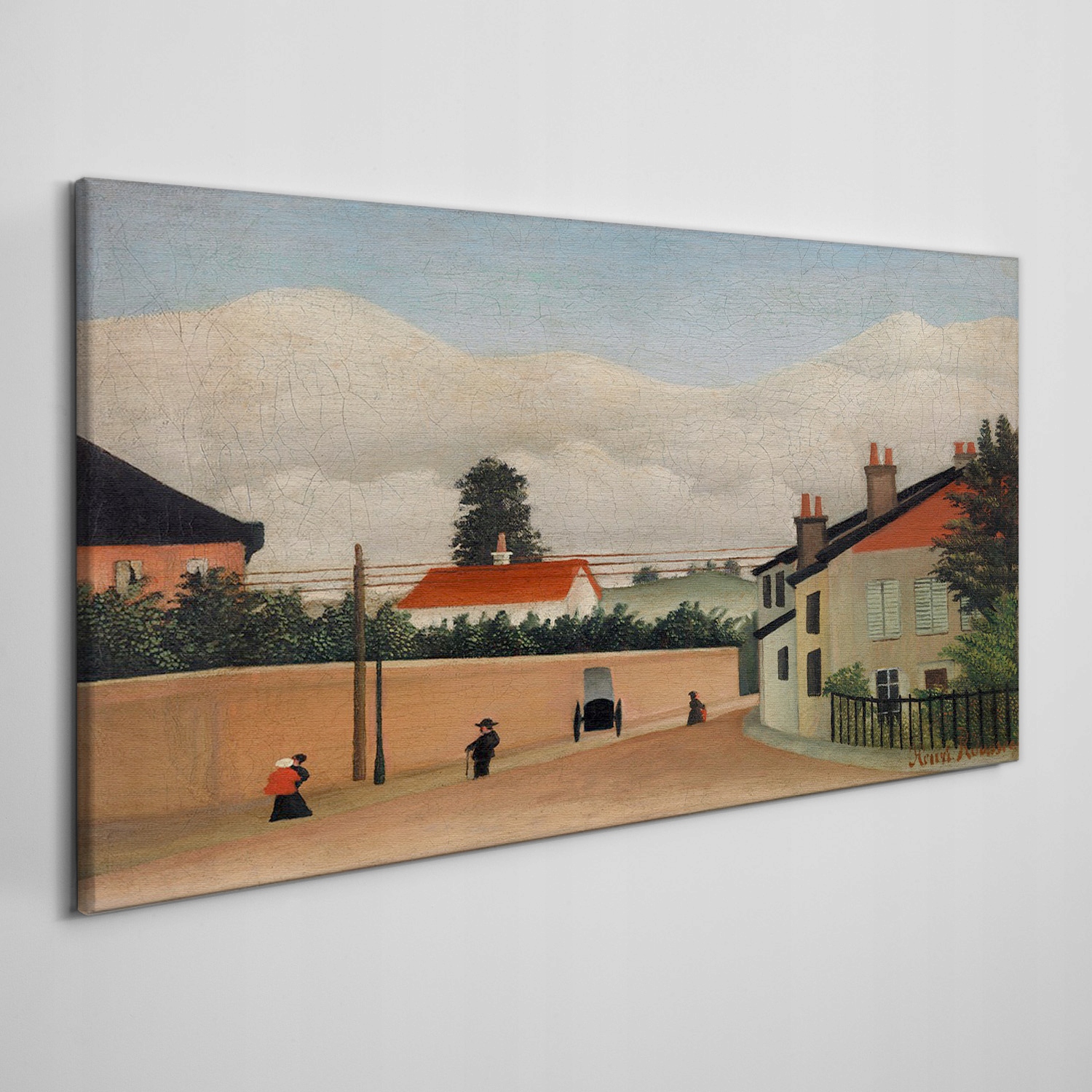 

Obraz na płótnie Miasto ulica góra niebo 120x60 cm