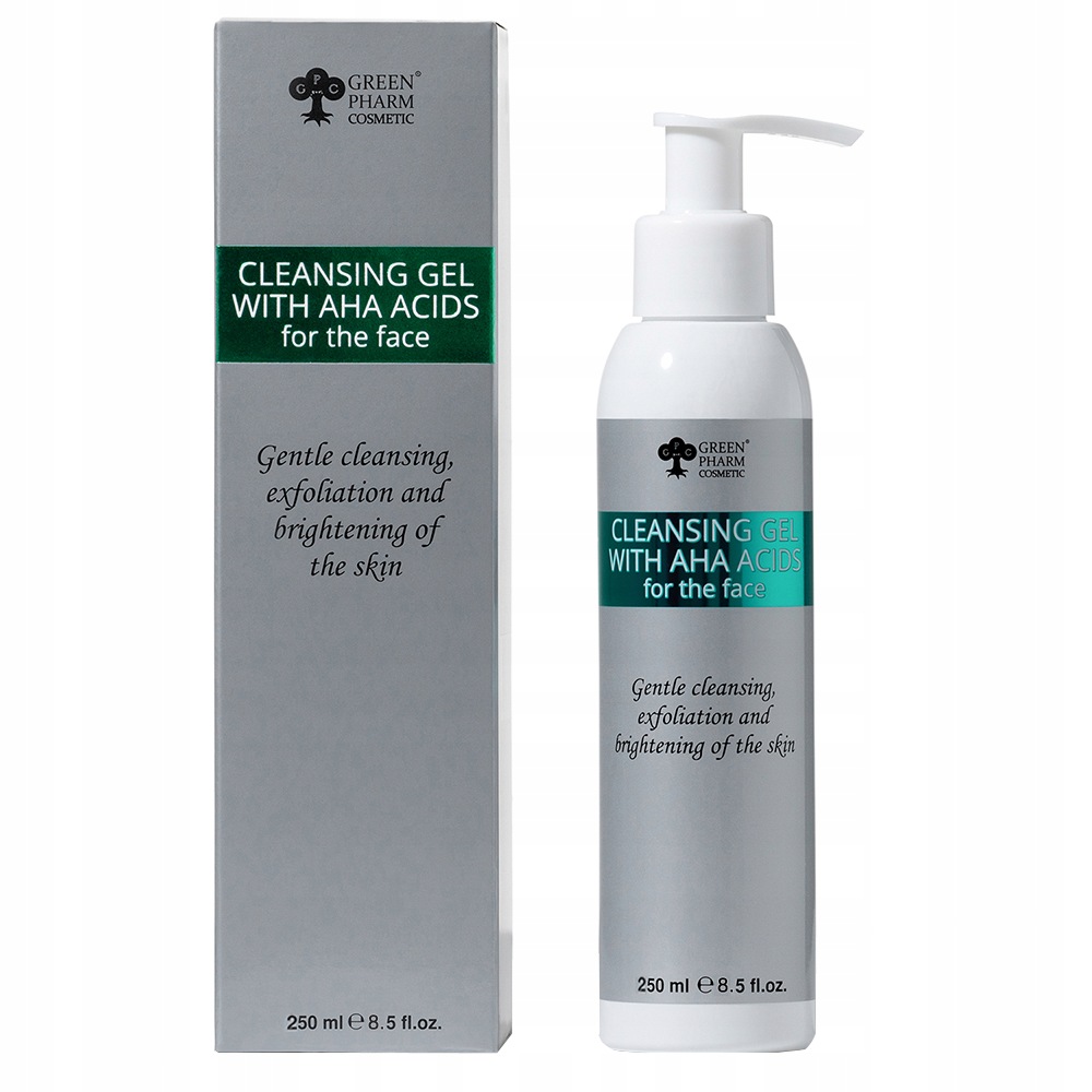Green Pharm Cosmetic Gel na mytí obličeje s Aha kyselinami 250 ml