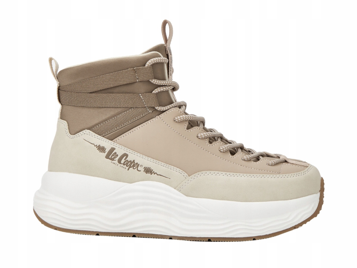 Dámské boty Lee Cooper LCJ-25-47-3990L béžové podzimní a zimní teplé 37